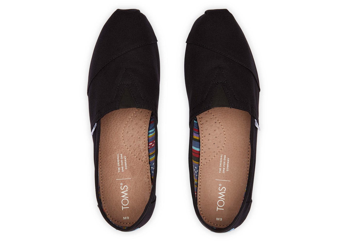 Toms Alpargata Canvas Espadrille Black - Mens - 07184-VAJK